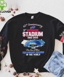 62nd Anniversary At Highmark Stadium 1960 2022 The Sea Of Blue Buffalo Bills Shirt