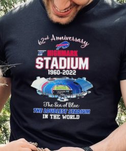 62nd Anniversary At Highmark Stadium 1960 2022 The Sea Of Blue Buffalo Bills Shirt