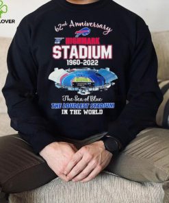 62nd Anniversary At Highmark Stadium 1960 2022 The Sea Of Blue Buffalo Bills Shirt