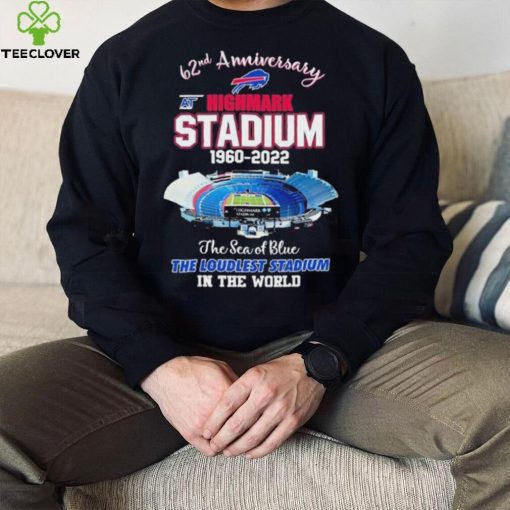 62nd Anniversary At Highmark Stadium 1960 2022 The Sea Of Blue Buffalo Bills Shirt