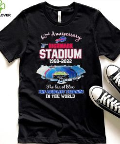 62nd Anniversary At Highmark Stadium 1960 2022 The Sea Of Blue Buffalo Bills Shirt