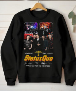 63 Years Of Status Quo 1962 2025 Thank You For The Memories T Shirt