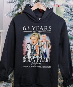 63 years 1961 2024 Rod Stewart thank you for the memories hoodie, sweater, longsleeve, shirt v-neck, t-shirt