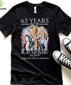 63 years 1961 2024 Rod Stewart thank you for the memories hoodie, sweater, longsleeve, shirt v-neck, t-shirt