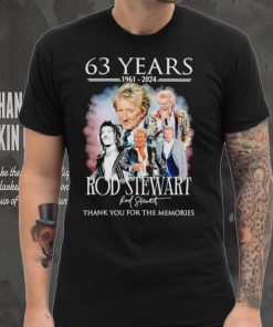 63 years 1961 2024 Rod Stewart thank you for the memories hoodie, sweater, longsleeve, shirt v-neck, t-shirt