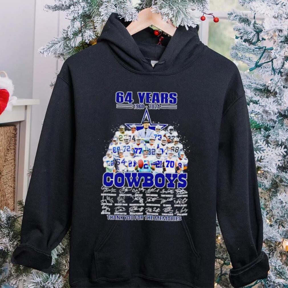 64 years 1960 2024 Cowboys thank you for the memories shirt 64 years 1960 2024 Cowboys thank you for the memories shirt