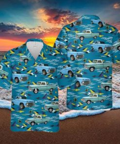 65 Chevy Truck Button Down Hawaiian Shirt