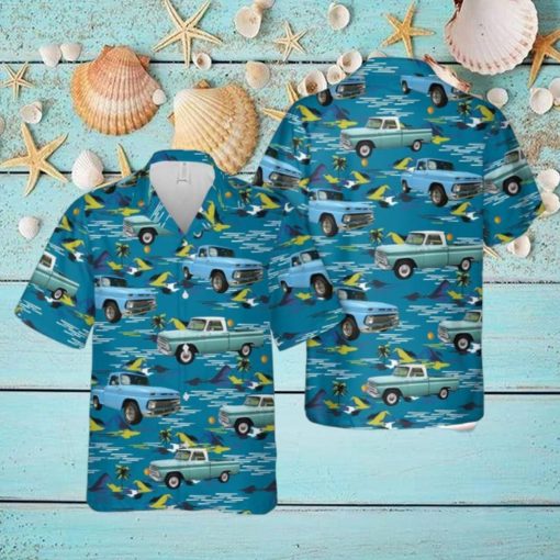 65 Chevy Truck Button Down Hawaiian Shirt