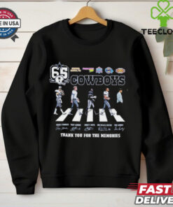 65 Season 1960 2025 Dallas Cowboys Abbey Road Signatures Shirt