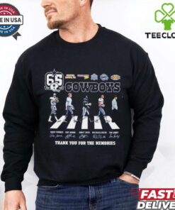 65 Season 1960 2025 Dallas Cowboys Abbey Road Signatures Shirt