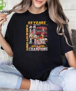 65 Years 1959 – 2024 Kansas City Chiefs 4 X Super Bowl Champions T Shirt
