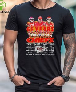 65 Years Kansas City Chiefs 1959 2024 Thank You For The Memories signatures t shirt