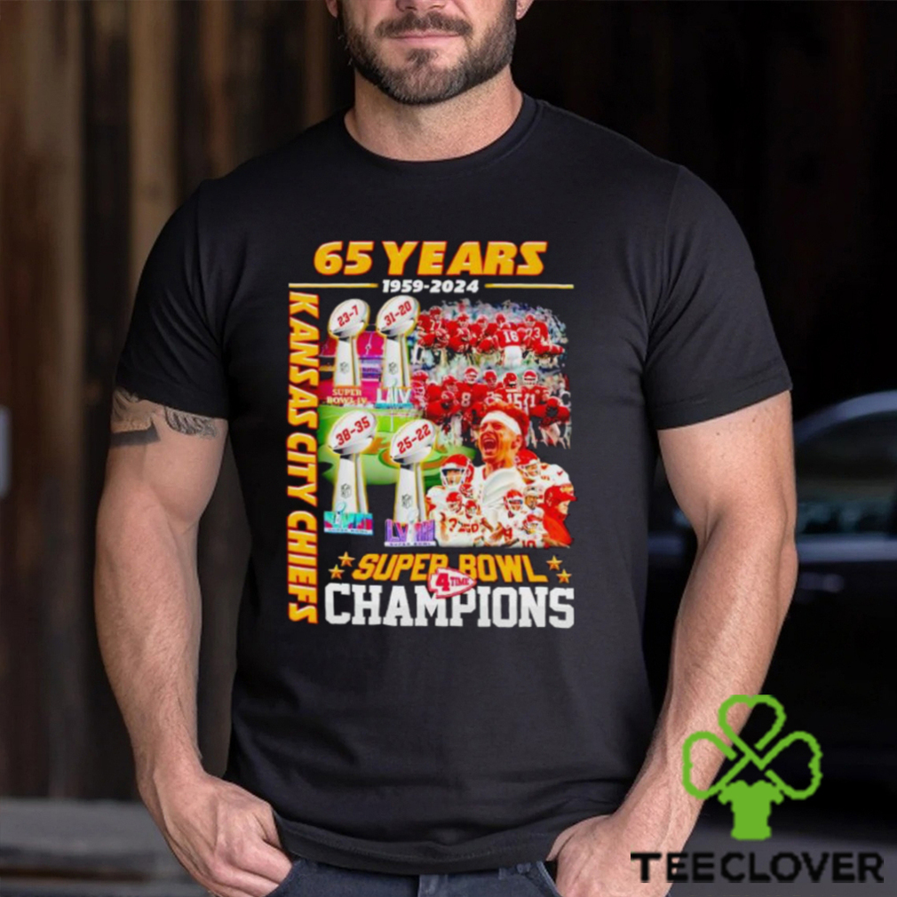 65 years 1959 2024 Kansas City Chiefs Super Bowl Champions shirt 65 years 1959 2024 Kansas City Chiefs Super Bowl Champions shirt