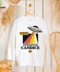 Warning active UFO on site operation candice t shirt