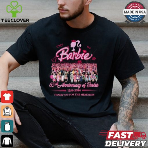 65th Anniversary Of Barbie 1959 2024 Thank You For The Memories T Shirt