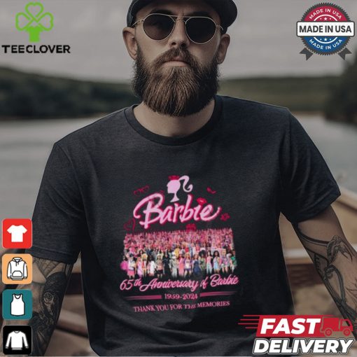 65th Anniversary Of Barbie 1959 2024 Thank You For The Memories T Shirt
