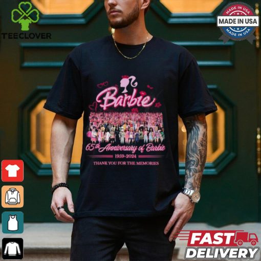 65th Anniversary Of Barbie 1959 2024 Thank You For The Memories T Shirt
