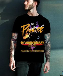 66th Anniversary 1958 2024 Prince Rogers Nelson Thank You For The Memories Shirt