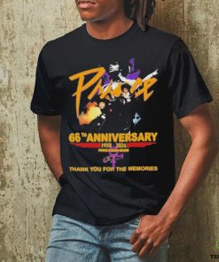 66th Anniversary 1958 2024 Prince Rogers Nelson Thank You For The Memories Shirt