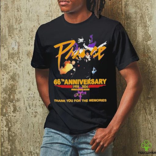 66th Anniversary 1958 2024 Prince Rogers Nelson Thank You For The Memories Shirt