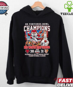 68 Ventures Bowl Champions Red Wolves beat Falcons score mascot shirt