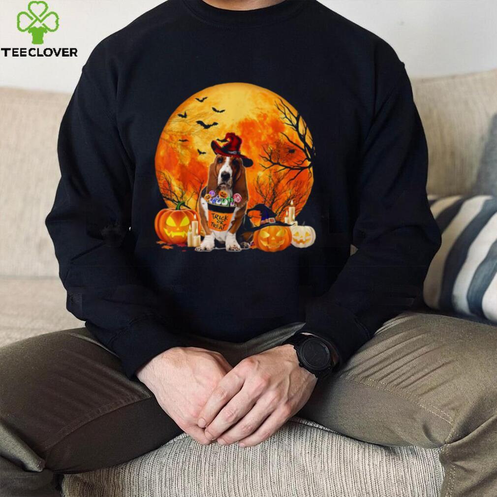 Basset Hound Dog Witch Pumpkin Halloween Costume T Shirt Basset Hound Dog Witch Pumpkin Halloween Costume T Shirt