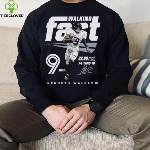 Kenneth Walker Seattle Seahawks Walking Fast Signature Shirt