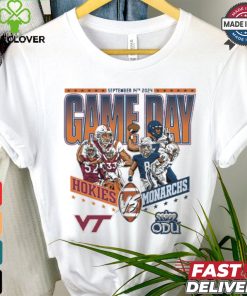 Original Virginia Tech Hokies vs Old Dominion Monarchs Football September 14th 2024 Game Day Matchup shirt