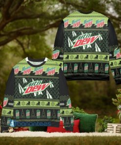Mountain Dew Pine Tree Snowflake Pattern Ugly Christmas Sweater Christmas Gift For Men And Women