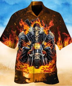 Buy Biker Skull Hawaiian Shirt