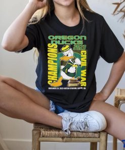 The Oregon Duck Mascot 2023 Civil War Champions Shirt