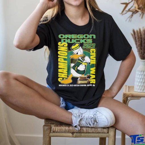 The Oregon Duck Mascot 2023 Civil War Champions Shirt