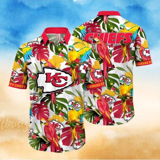 Trending NFL Kansas City Chiefs Summer Flower Hawaiian Shirt