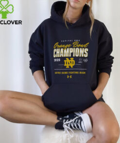 Notre Dame Fighting Irish Under Armour College Football Playoff 2025 Orange Bowl Champions T Shirt