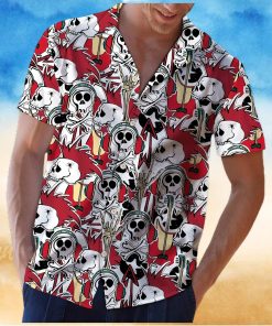 Skull Rock Roll Aloha Hawaiian Shirt Colorful Short Sleeve Summer Beach Casual Shirt