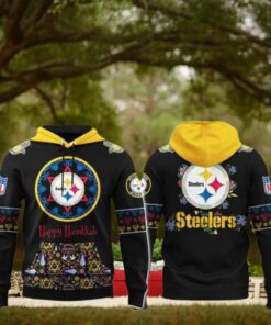 Pittsburgh Steelers Happy Hanukkah Holiday 2024 Hoodie