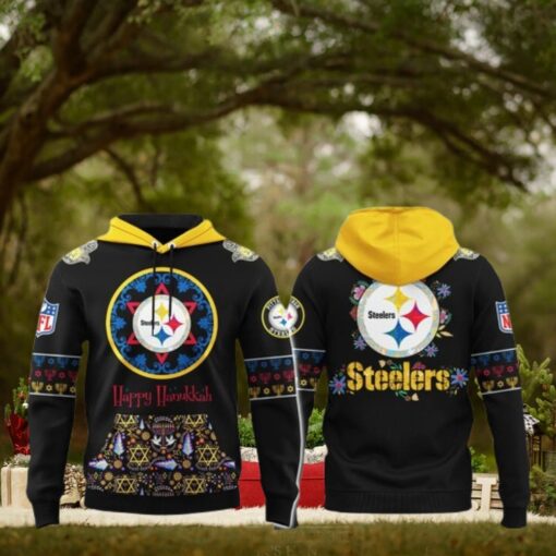 Pittsburgh Steelers Happy Hanukkah Holiday 2024 Hoodie