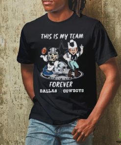 Mickey Mouse And Mascot This Is My Team Forever Dallas Cowboys Shirt