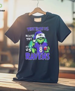 Baltimore Ravens Grinch Christmas They Hate Us Because Ain’t Us Ravens Shirt