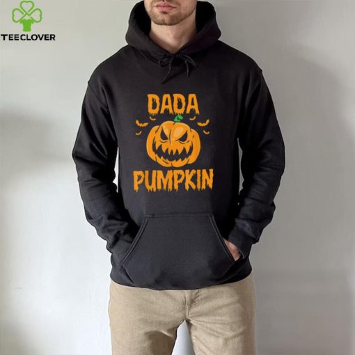 Mens Dada Pumpkin Matching Family Halloween T Shirt0