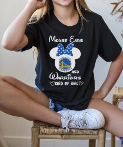 Disney Mickey Mouse Ears and Golden State Warriors Kind Of Girl shirt