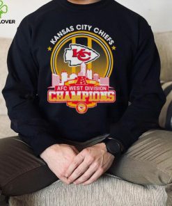 Kansas City Chiefs 2022 AFC west division Champions matchup skyline shirt