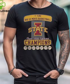 7 Time Big 12 Men’s Basketball Champions Iowa State Cyclones Tee Shirt