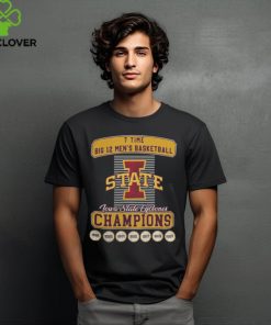 7 Time Big 12 Men’s Basketball Champions Iowa State Cyclones Tee Shirt