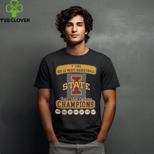 7 Time Big 12 Men’s Basketball Champions Iowa State Cyclones Tee Shirt