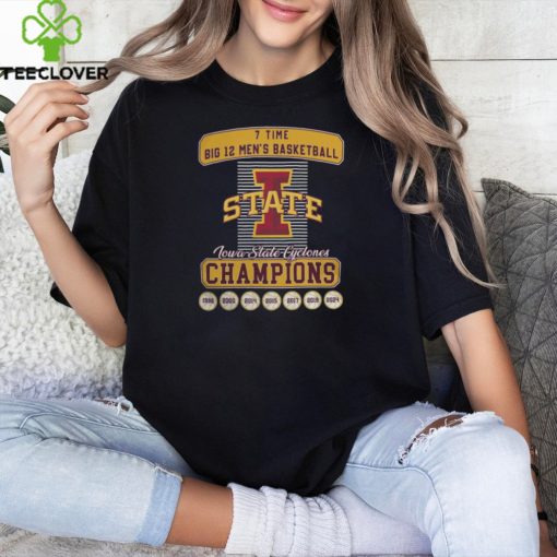 7 Time Big 12 Men’s Basketball Champions Iowa State Cyclones Tee Shirt