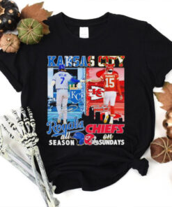 7 Witt Jr Kansas Royals All Season X 15 Mahomes Kansas Chiefs On Sundays Shirt