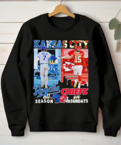 7 Witt Jr Kansas Royals All Season X 15 Mahomes Kansas Chiefs On Sundays Shirt