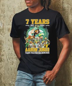 7 Years 2017 2024 Arron Jones Green Bay Packers Thank You For The Memories T Shirt