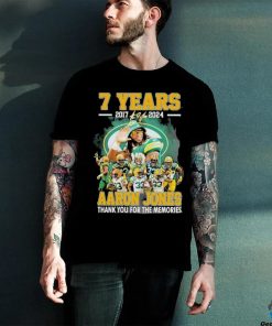 7 Years 2017 2024 Arron Jones Green Bay Packers Thank You For The Memories T Shirt